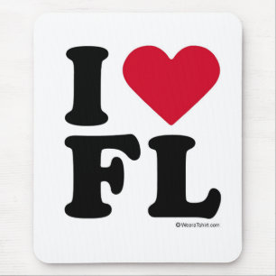 FLORIDA - I LOVE FL - I LOVE FLORIDA MOUSE PAD