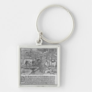Florida Indians hunting deer Key Ring