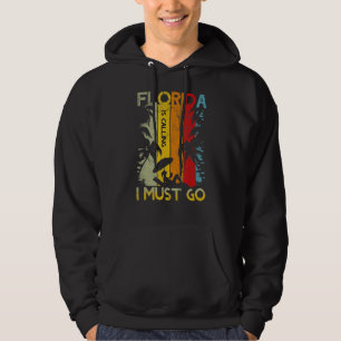 Florida Is Calling I Must Go Vintage Summer Beach Hoodie
