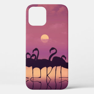 Florida is spelled out in the legs of a flock of f iPhone 12 case