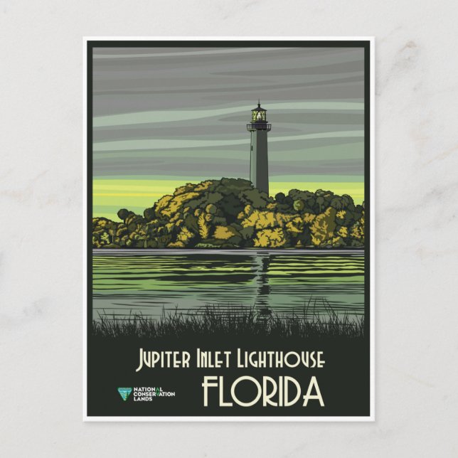 Florida, Jupiter Inlet Lighthouse, Postcard (Front)
