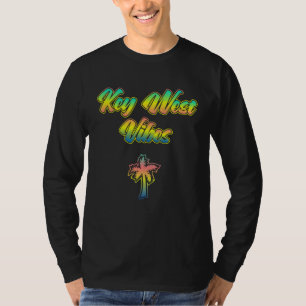 Florida Key West Vibes Sunset Palm Trees of Key W T-Shirt