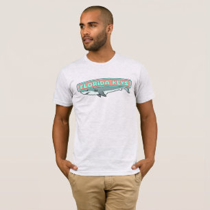 Florida Keys 80's Great White Shark Diving Vibes T-Shirt