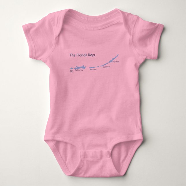 Florida Keys. Baby Bodysuit (Front)