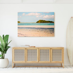 Florida Keys Bahia Honda Beach Island View Canvas Print