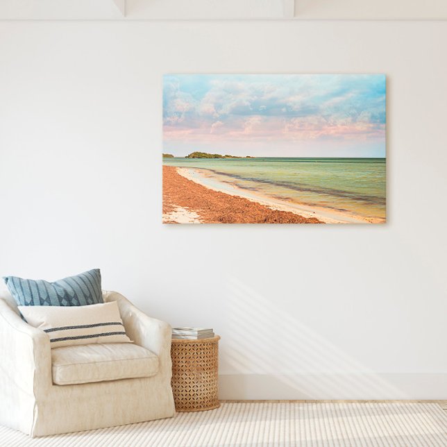 Florida Keys Bahia Honda Beach Seaweed Shore Canvas Print (Creator Uploaded)