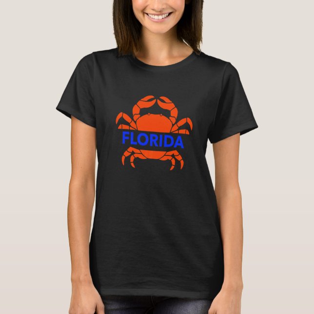Florida Keys  Florida Vacation Souvenir Red Crab T-Shirt (Front)
