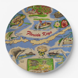 Florida Keys Fun Paper Plates