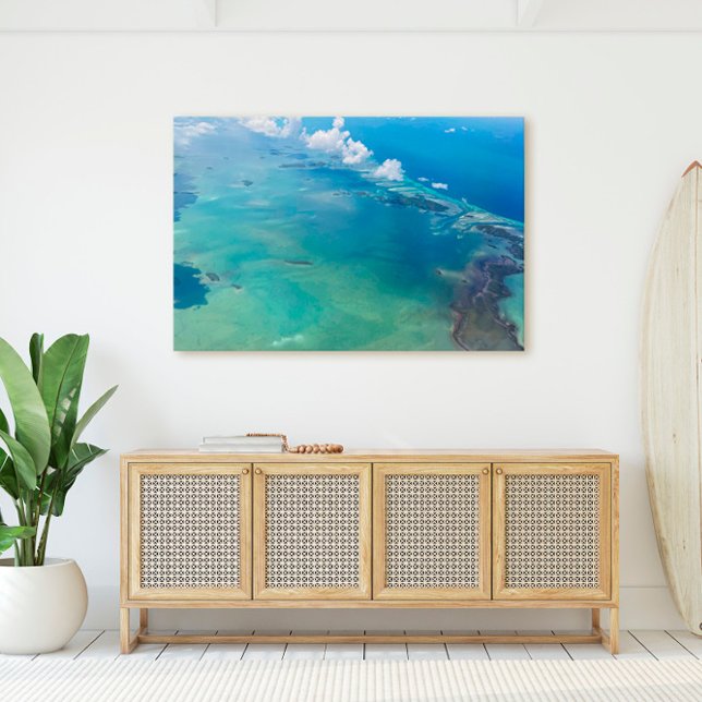 Florida Keys Key West Aerial Island View Canvas Print (Creator Uploaded)