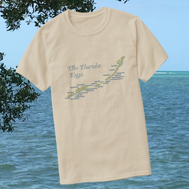 Florida Keys Map T-Shirt (Creator Uploaded)