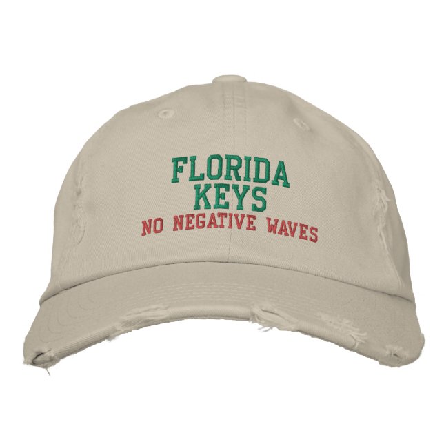 FLORIDA KEYS NO NEGATIVE WAVES HAT (Front)