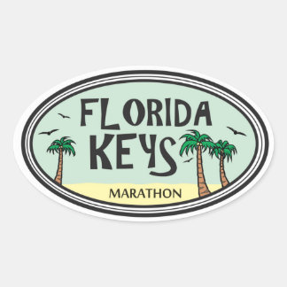 Florida Keys Oval Sticker