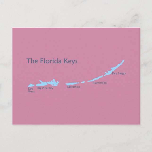 Florida Keys. Postcard (Front)