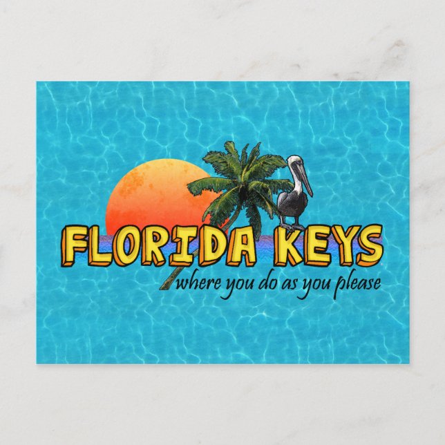 Florida Keys Postcard (Front)