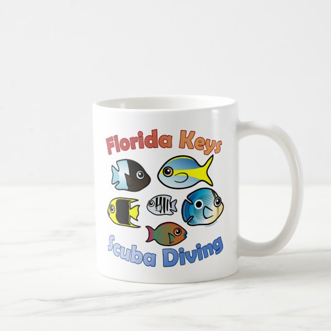 Florida Keys Scuba Diving Coffee Mug (Right)