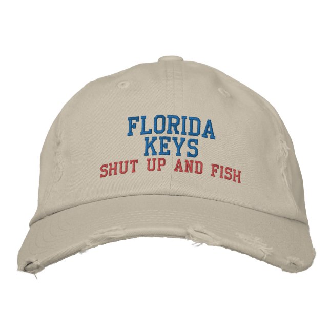 FLORIDA KEYS SHUT UP AND FISH HAT (Front)