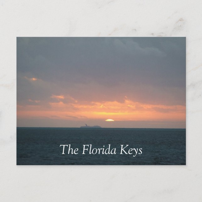 Florida Keys Sunrise Postcard (Front)