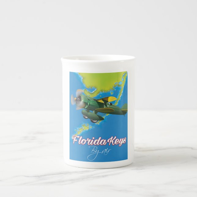 Florida Keys travel poster Bone China Mug (Front)
