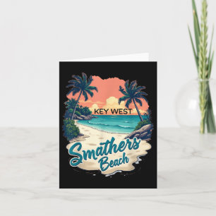 Florida Keys Vintage Key West Smathers Beach Card