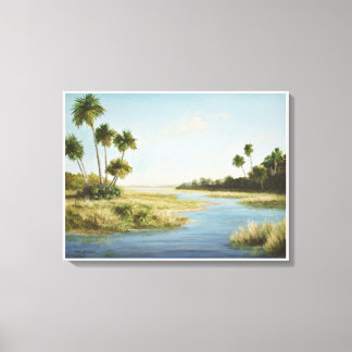 Florida Landscape Painting Print – Wetlands