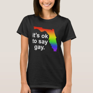 Florida LGBTQ It's OK to Say Gay Protect LGBTQ Fre T-Shirt