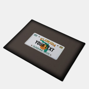 Florida License Plate Doormat (customisable)