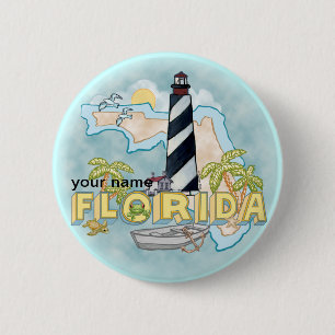 Florida Lighthouse pin button
