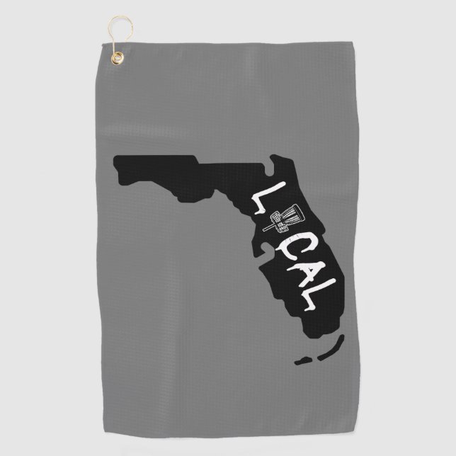 Florida Local Disc Golf Disc Towel (Front)