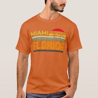 Florida Lover Retro Summer FL Miami Tropical Flori T-Shirt
