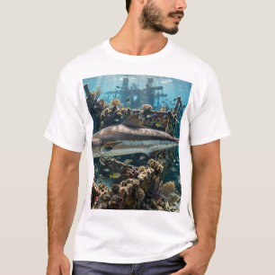 Florida Man Cobia Wreck Reef Offshore Fishing Art T-Shirt
