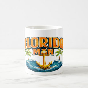 Florida Man Funny Nautical Boater Beach House Coffee Mug
