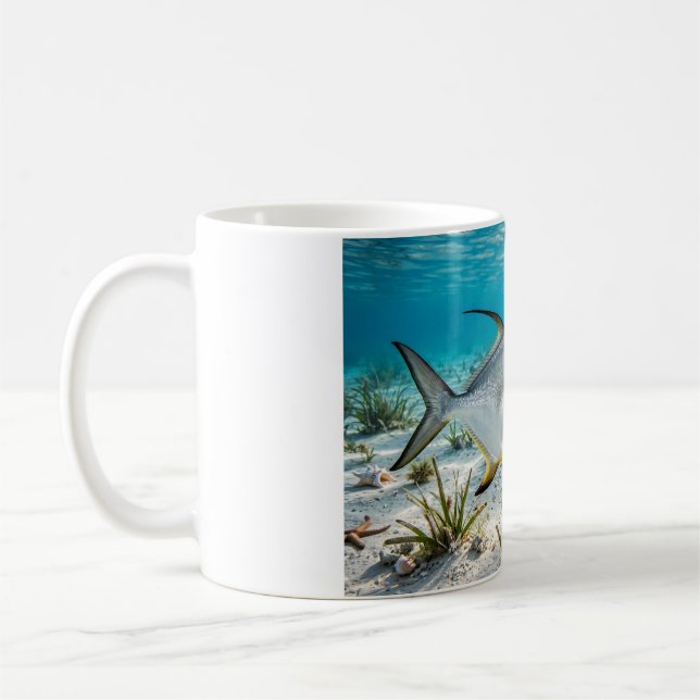 Florida Man Permit Sand Flat Keys Fish Mug (Left)
