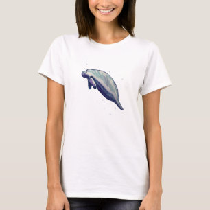 Florida Manatee Painting Wildlife T-Shirt