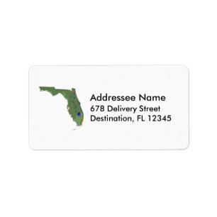 Florida Map Address Label