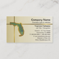 Florida Map Business Card