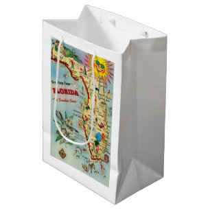 Florida Map Gift Bag