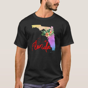 Florida Map Matching Vacation Family Girls trip T-Shirt