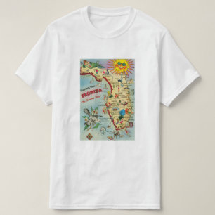 Florida Map T Shirt
