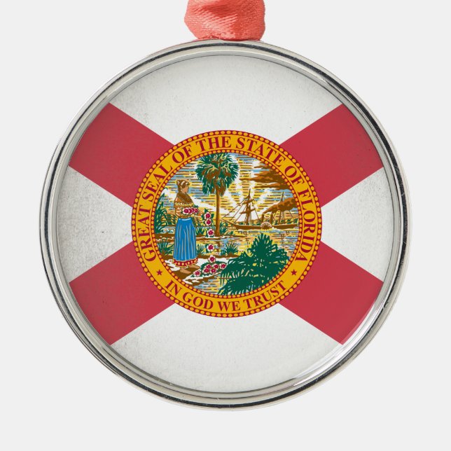 Florida Metal Tree Decoration (Front)
