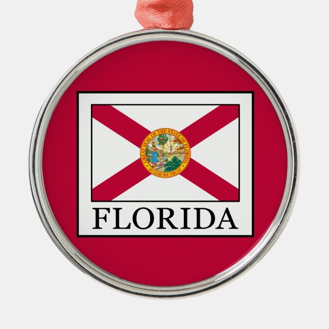 Florida Metal Tree Decoration (Front)