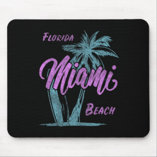 Florida Miami Beach Palms Summer Vacation Family F Mouse Pad