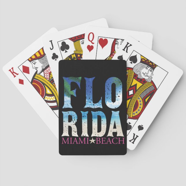 Florida, Miami Beach Playing Cards (Back)