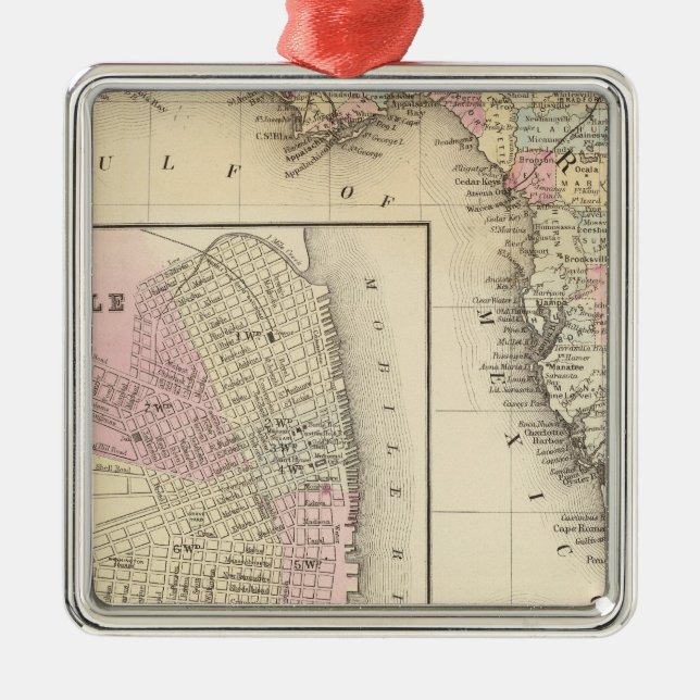 Florida, Mobile Metal Tree Decoration (Front)