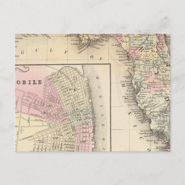 Florida, Mobile Postcard (Front)