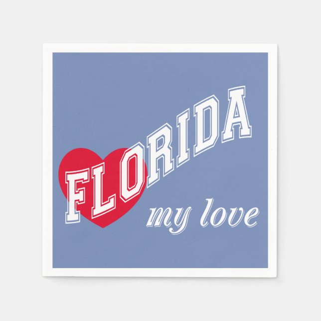 Florida my love napkin (Front)