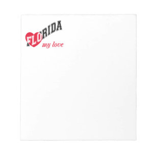 Florida my love notepad