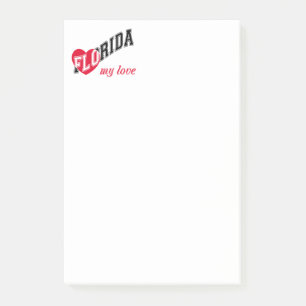 Florida my love post-it notes