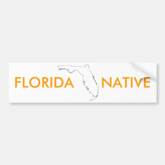 FLORIDA   NATIVE BUMPER STICKER