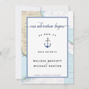 Florida Nautical Anchor   Destination Wedding Save The Date