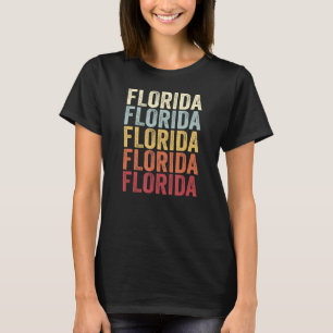 Florida New York Florida NY Retro Vintage Text T-Shirt